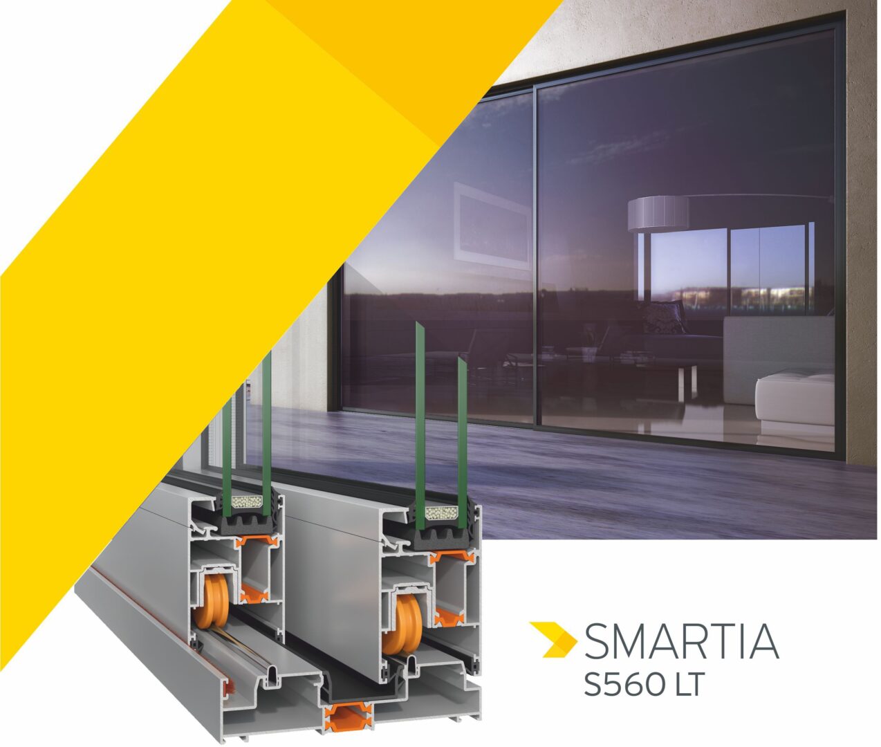 SMARTIA S560 Ανυψούμενο συρόμενο θερμομονωτικό σύστημα