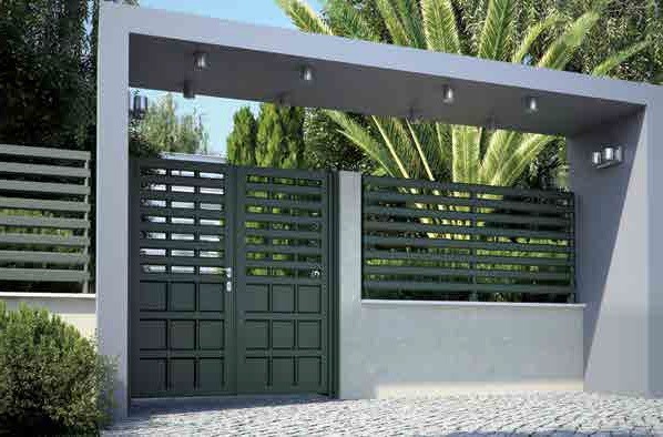 Αυλόπορτα αλουμινίου Aluminco Discrete