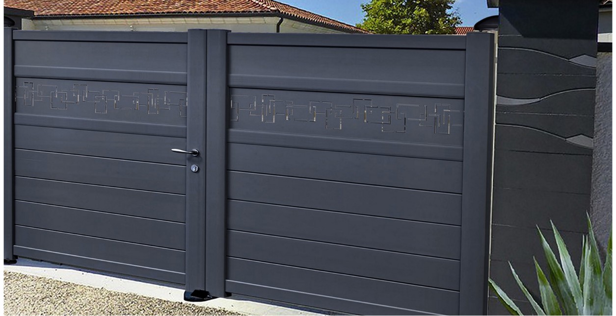 Αυλόπορτα αλουμινίου Style Doors Prestige Classic C100