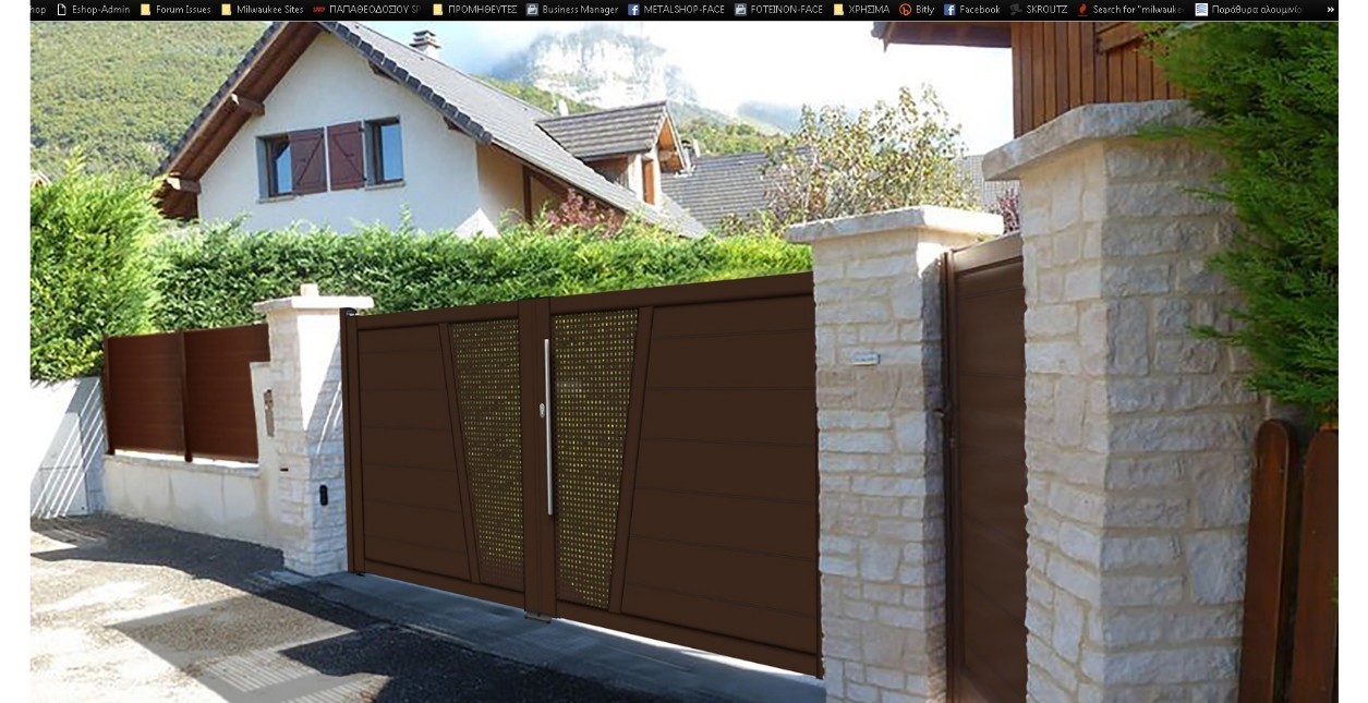 Αυλόπορτα αλουμινίου Style Doors Prestige Classic C375