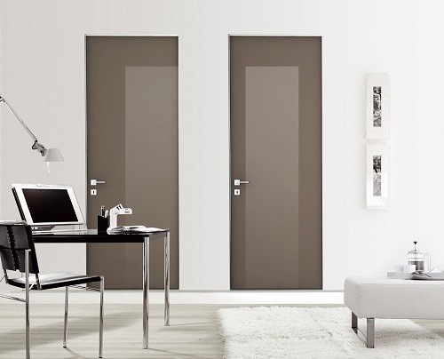 Γυάλινη εσωτερική πόρτα Golden Dinamika Doppio Verto