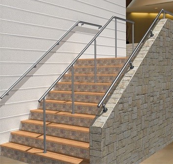 Κάγκελα αλουμινίου Inox Alpha-Press