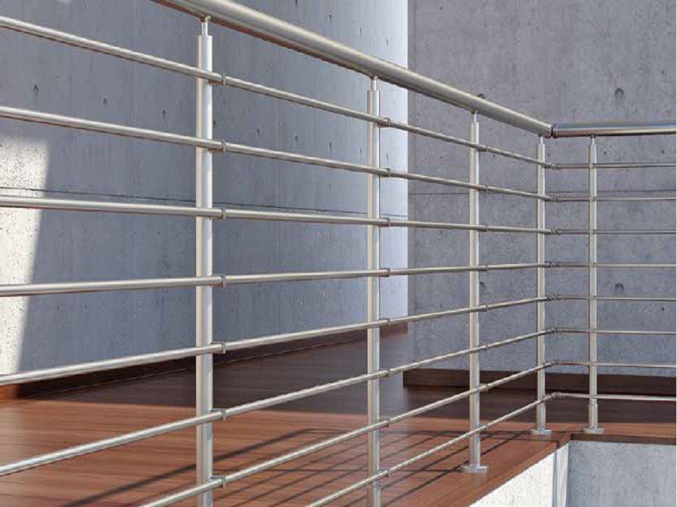 Κάγκελα αλουμινίου Inox F50 Aluminco Accord