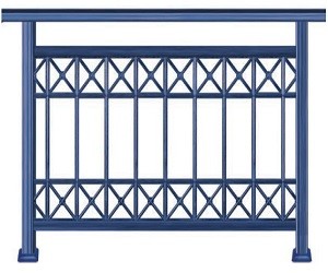 Παραδοσιακά κάγκελα αλουμινίου Alfa Press Series 160